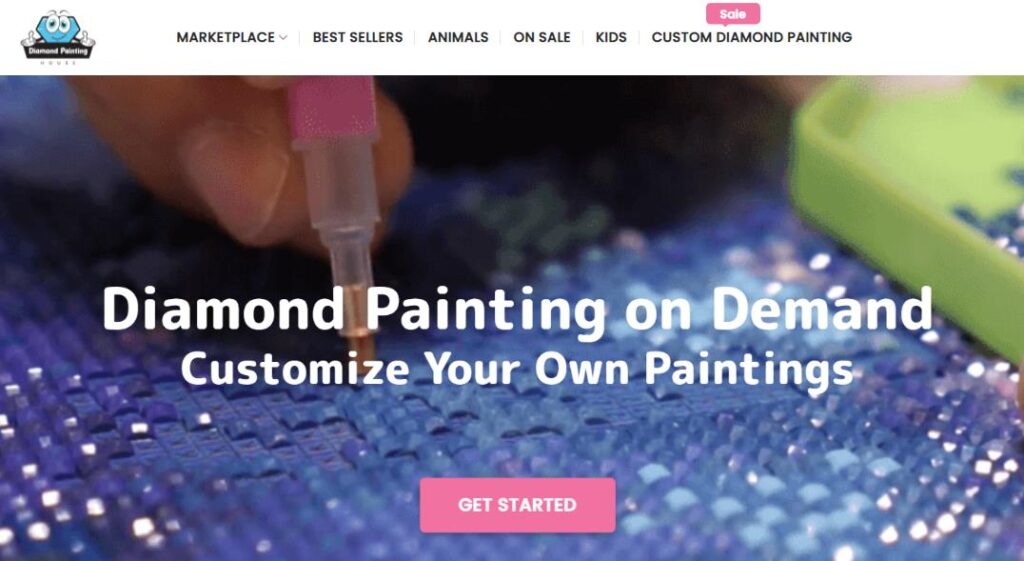 diamond painting house logo