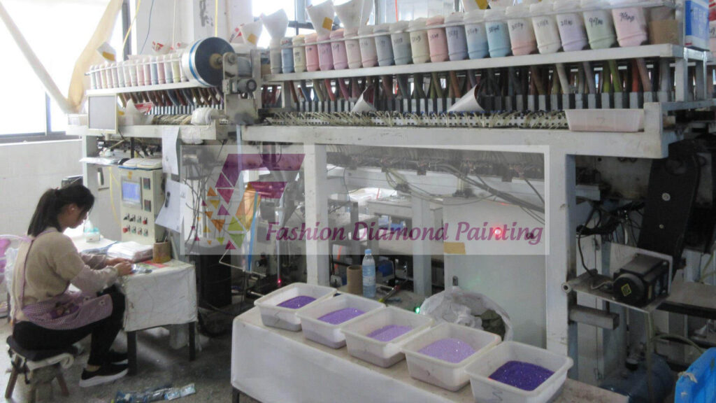 diamond painting packing factory